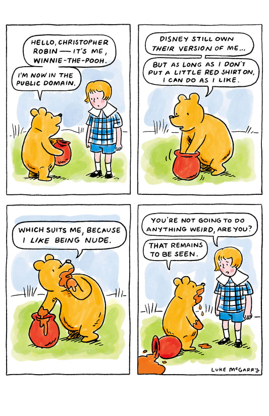 “Pooh in the Public Domain” Print